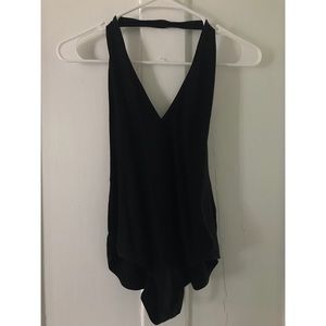 Black American Apparel halter bodysuit